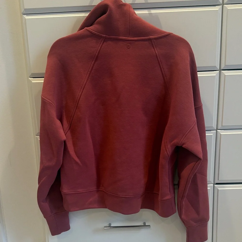 Calia Women's Rose Soft Scuba Half-Zip Mock Sweatshirt Size-Small - Picture 6 of 6